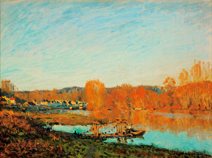  阿尔弗莱德·西斯莱 Alfred Sisley——卢万河畔的风光 (15)